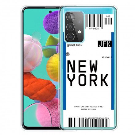 Skal För Samsung Galaxy A32 4G Boardingkort Till New York