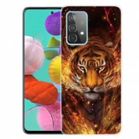 Skal För Samsung Galaxy A32 4G Flexibel Tiger