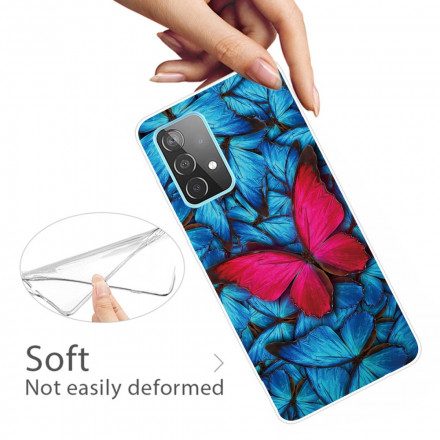 Skal För Samsung Galaxy A32 4G Flexibla Fjärilar