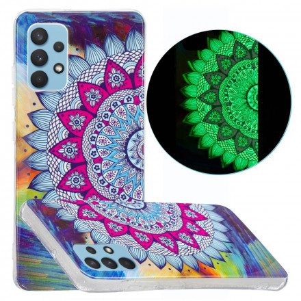 Skal För Samsung Galaxy A32 4G Fluorescerande Färgglada Mandala