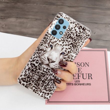 Skal För Samsung Galaxy A32 4G Fluorescerande Leopard