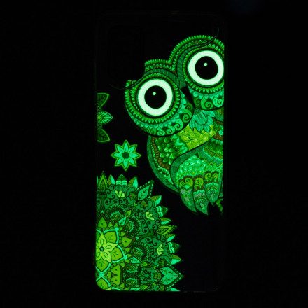 Skal För Samsung Galaxy A32 4G Fluorescerande Mandalauggla
