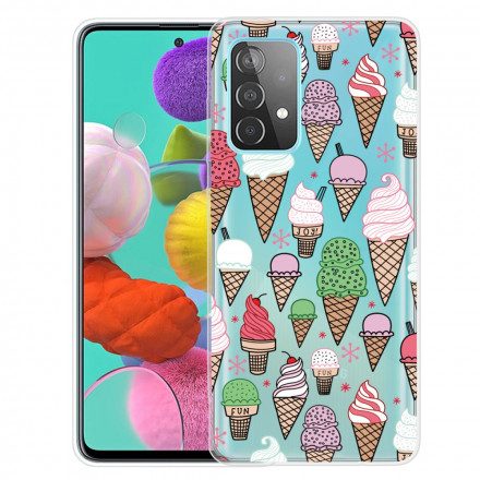 Skal För Samsung Galaxy A32 4G Gräddglass