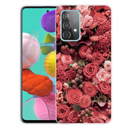 Skal För Samsung Galaxy A32 4G Intensiva Blommor