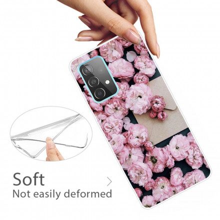 Skal För Samsung Galaxy A32 4G Intensiva Blommor