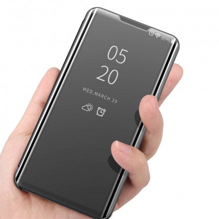 Skal För Samsung Galaxy A32 4G Spegel Och Konstläder