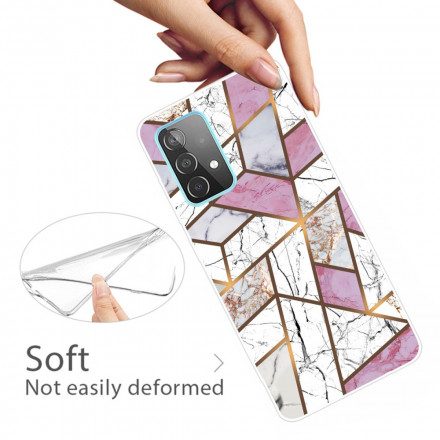Skal För Samsung Galaxy A32 5G Geometrisk Marmor