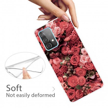 Skal För Samsung Galaxy A32 5G Intensiva Blommor