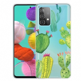 Skal För Samsung Galaxy A32 5G Kaktus Akvarell