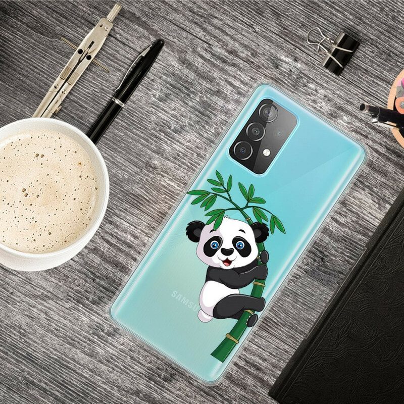 Skal För Samsung Galaxy A32 5G Panda På Bambu