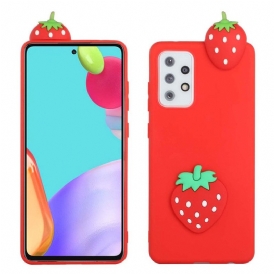 Skal För Samsung Galaxy A33 5G 3d Strawberry