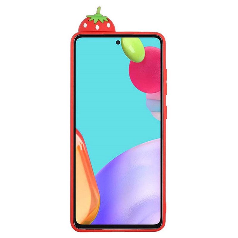 Skal För Samsung Galaxy A33 5G 3d Strawberry