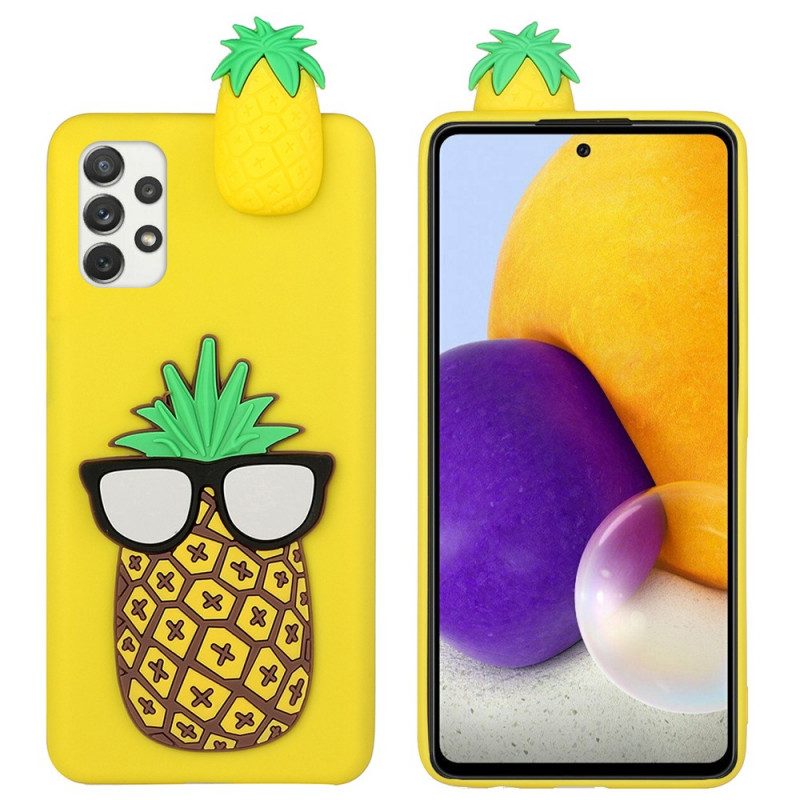 Skal För Samsung Galaxy A33 5G Ananas 3d-glasögon