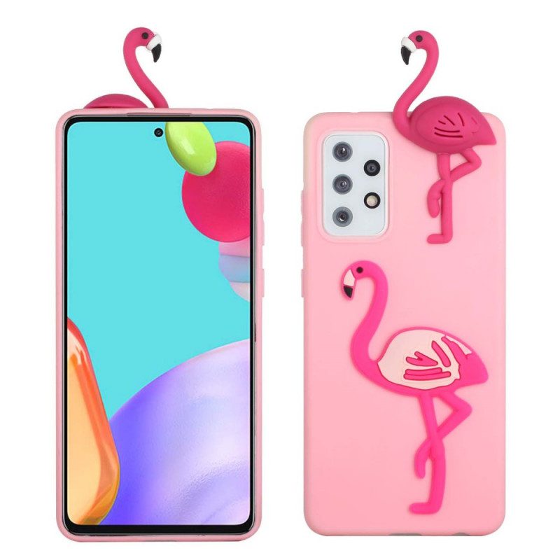 Skal För Samsung Galaxy A33 5G Flamingo 3d