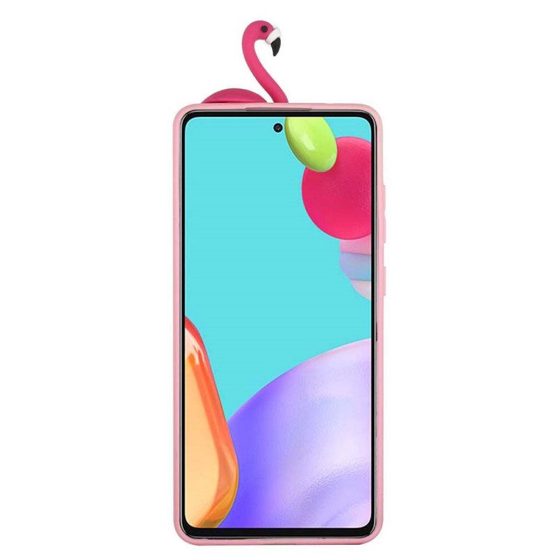 Skal För Samsung Galaxy A33 5G Flamingo 3d