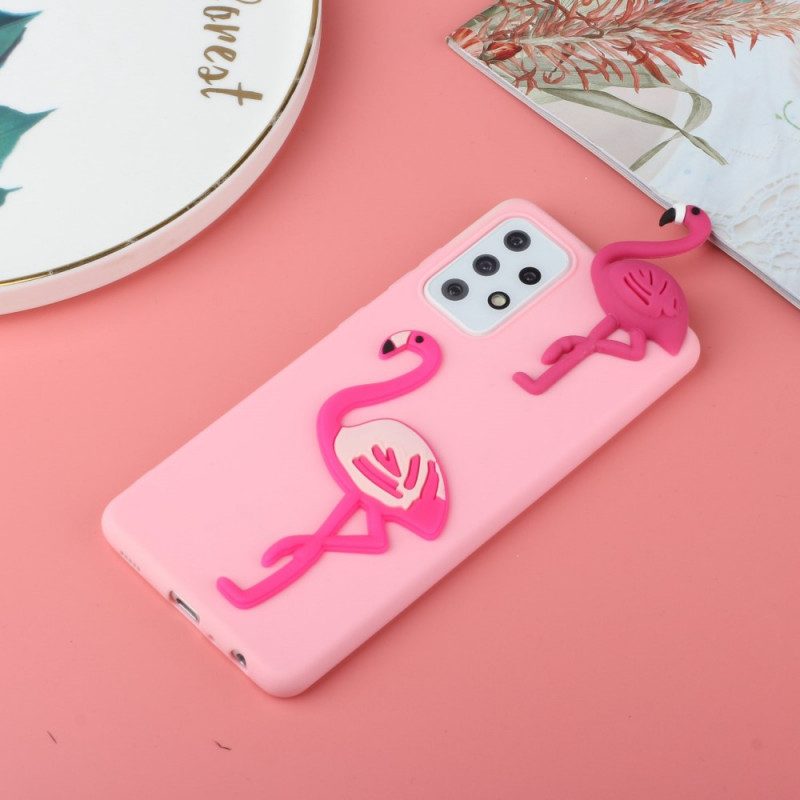 Skal För Samsung Galaxy A33 5G Flamingo 3d