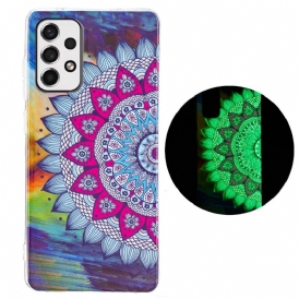 Skal För Samsung Galaxy A33 5G Fluorescerande Färgglada Mandala