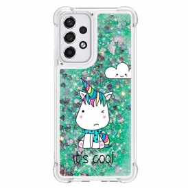 Skal För Samsung Galaxy A33 5G Glitter Unicorn