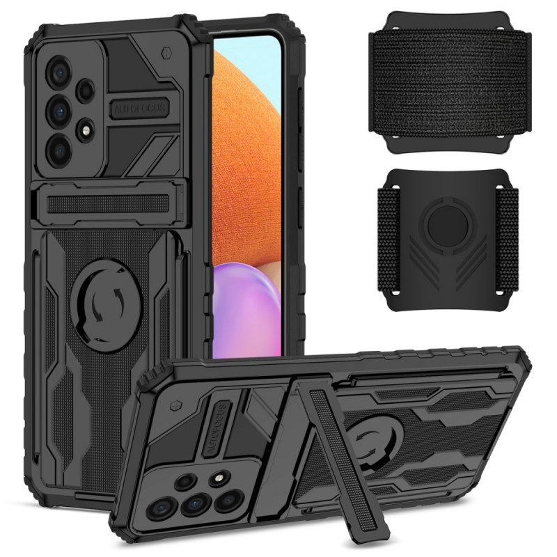 Skal För Samsung Galaxy A33 5G Multifunktionell Med Armband