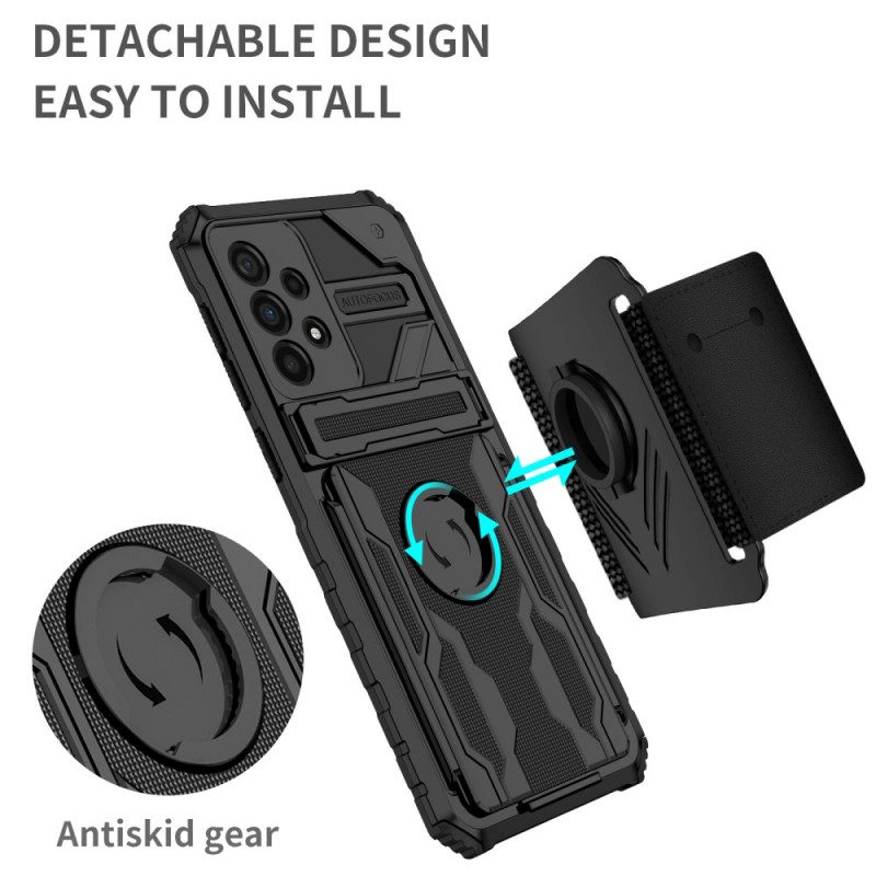 Skal För Samsung Galaxy A33 5G Multifunktionell Med Armband