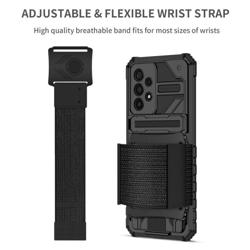 Skal För Samsung Galaxy A33 5G Multifunktionell Med Armband