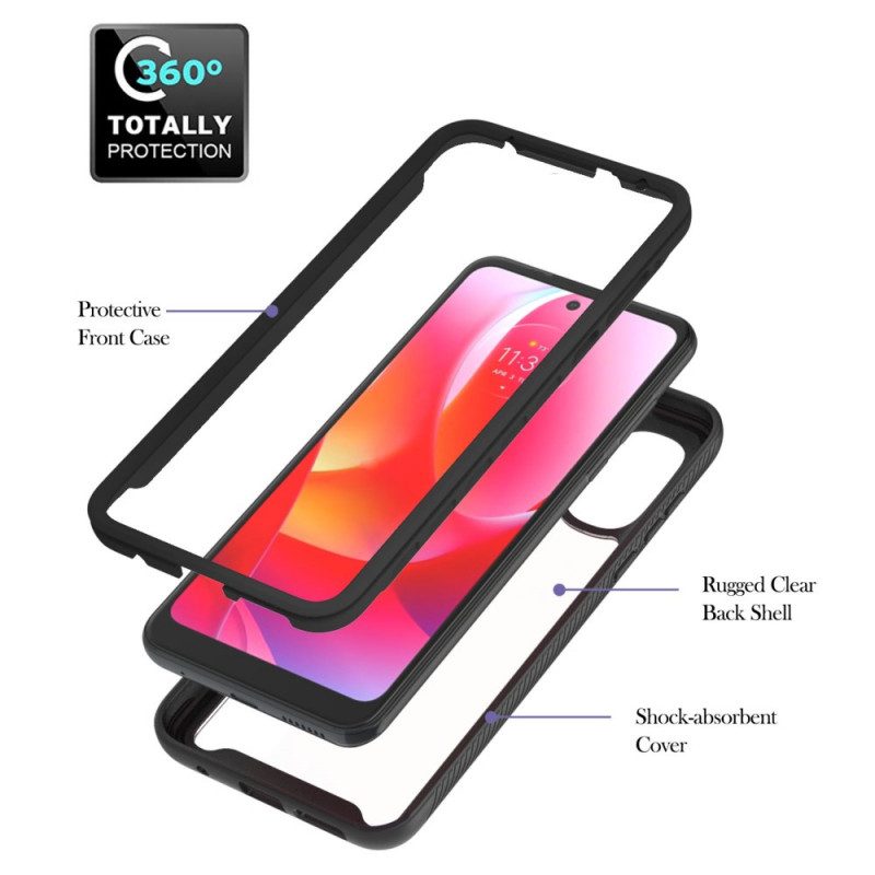 Skal För Samsung Galaxy A33 5G Transparent Med Ring-support