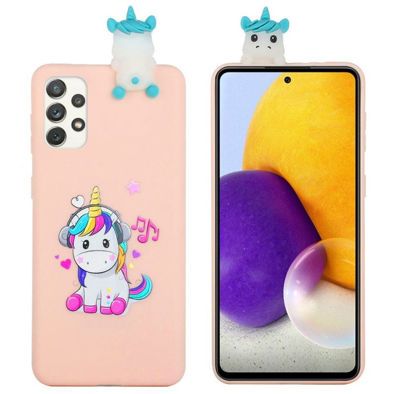 Skal För Samsung Galaxy A33 5G Unicorn Fun 3d