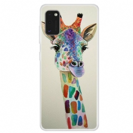 Skal För Samsung Galaxy A41 Färgglad Giraff