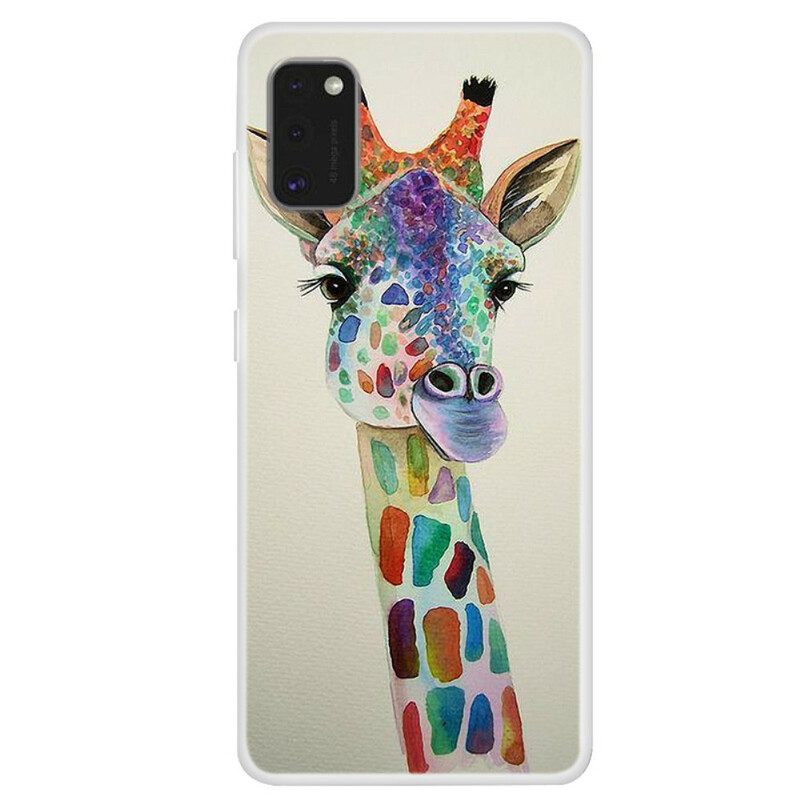 Skal För Samsung Galaxy A41 Färgglad Giraff