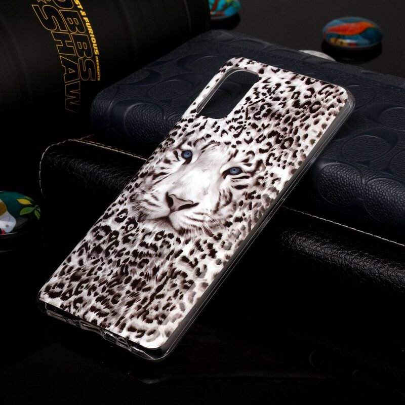 Skal För Samsung Galaxy A41 Fluorescerande Leopard