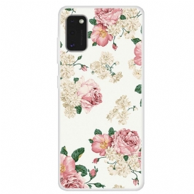 Skal För Samsung Galaxy A41 Frihetsblommor