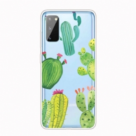 Skal För Samsung Galaxy A41 Kaktus Akvarell