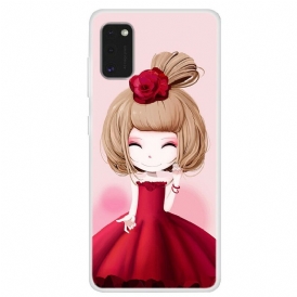 Skal För Samsung Galaxy A41 Manga Lady