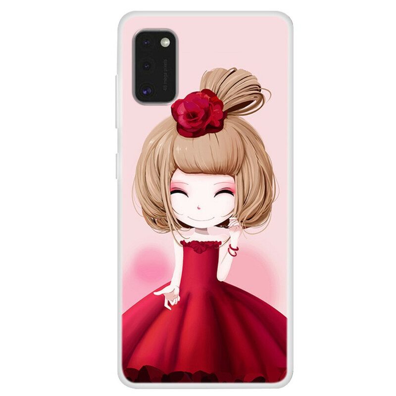 Skal För Samsung Galaxy A41 Manga Lady