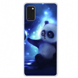 Skal För Samsung Galaxy A41 Panda I Rymden