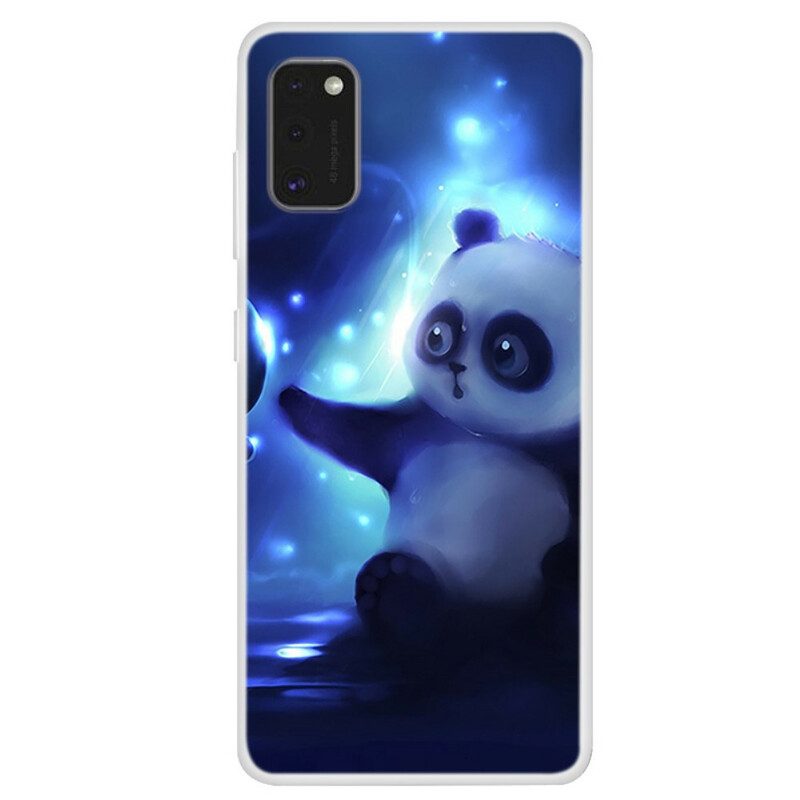 Skal För Samsung Galaxy A41 Panda I Rymden