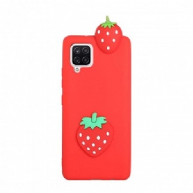 Skal För Samsung Galaxy A42 5G 3d Strawberry