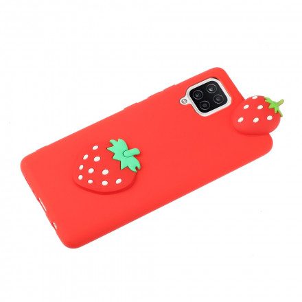 Skal För Samsung Galaxy A42 5G 3d Strawberry