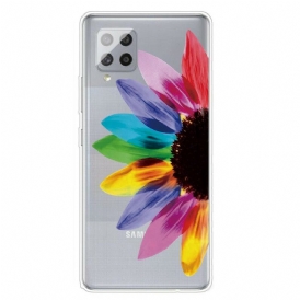 Skal För Samsung Galaxy A42 5G Färgstark Blomma