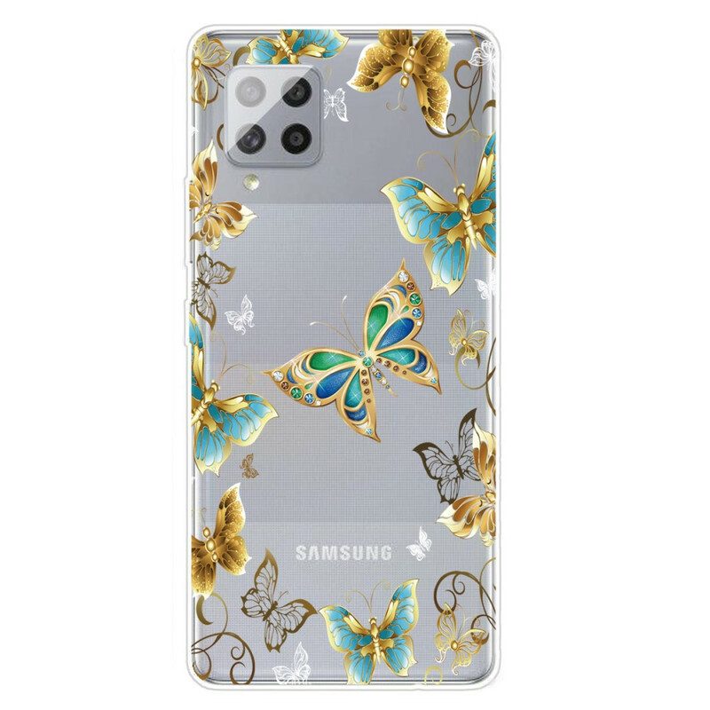 Skal För Samsung Galaxy A42 5G Fjärilsdesign
