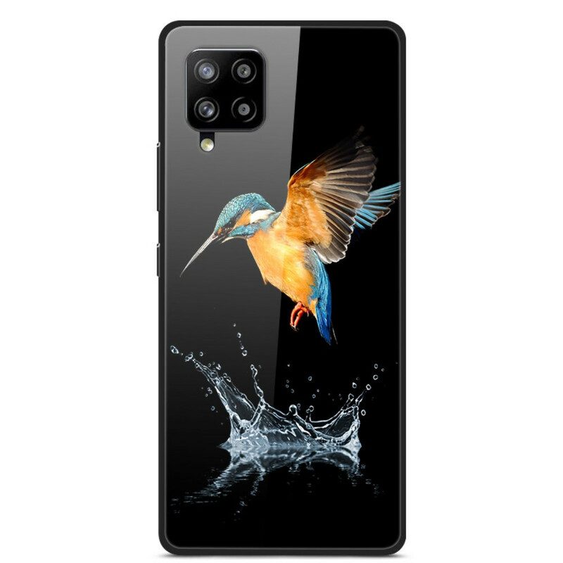 Skal För Samsung Galaxy A42 5G Kronfågel Härdat Glas