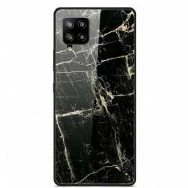 Skal För Samsung Galaxy A42 5G Supreme Marmor Härdat Glas