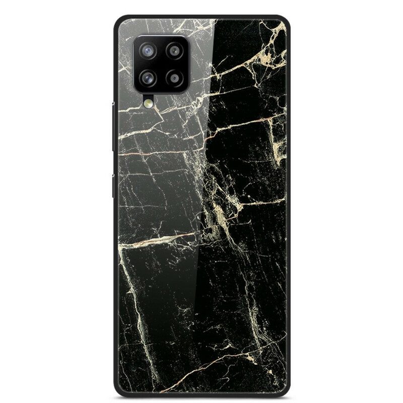 Skal För Samsung Galaxy A42 5G Supreme Marmor Härdat Glas