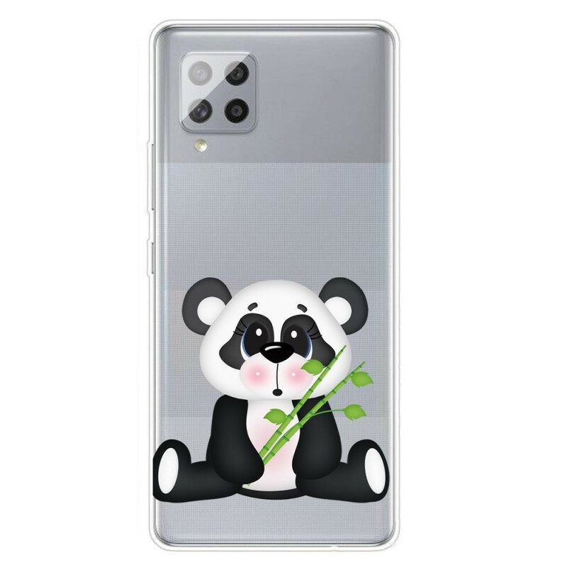 Skal För Samsung Galaxy A42 5G Transparent Sad Panda