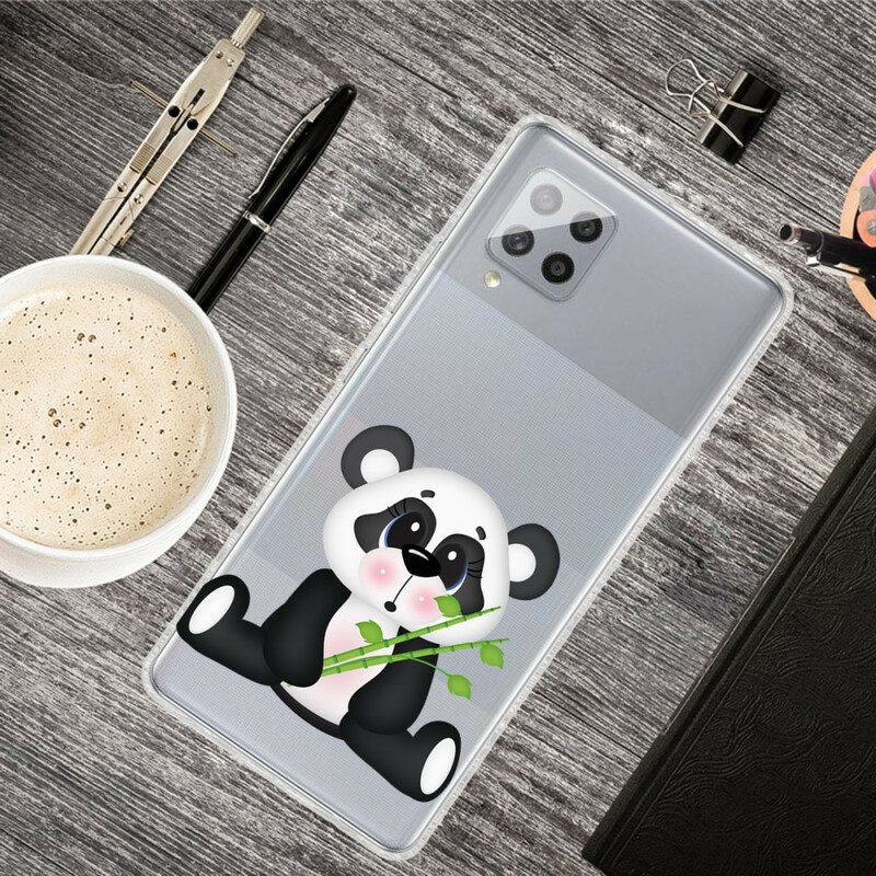 Skal För Samsung Galaxy A42 5G Transparent Sad Panda