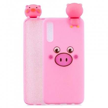 Skal För Samsung Galaxy A50 Funny Pig 3d