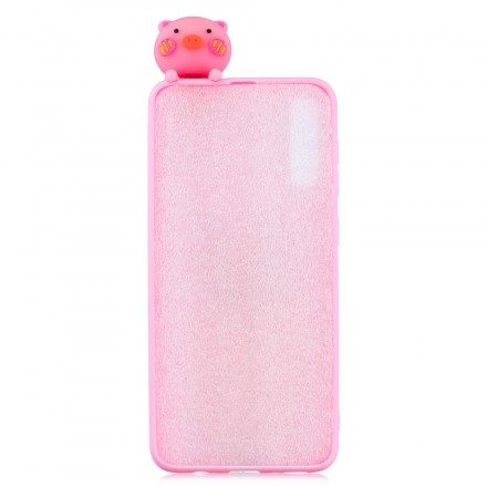 Skal För Samsung Galaxy A50 Funny Pig 3d