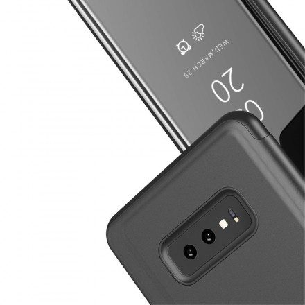 Skal För Samsung Galaxy A50 Spegel Och Konstläder