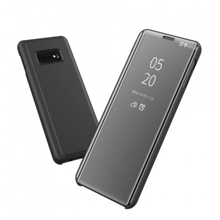 Skal För Samsung Galaxy A50 Spegel Och Konstläder