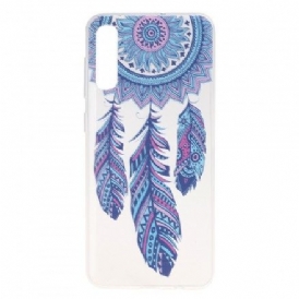 Skal För Samsung Galaxy A50 Transparent Dreamcatcher Blue Feathers